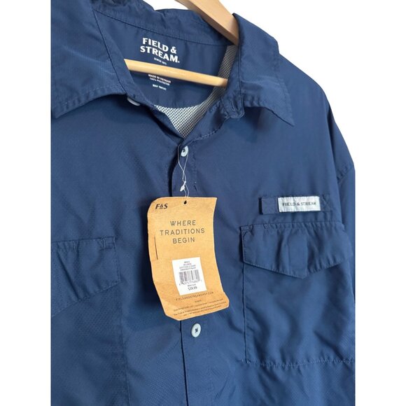 Field & Stream Men’s Size 3 XL Latitude LS Navy UPF 50+ $40 Button Up NWT Fishin - Picture 5 of 11